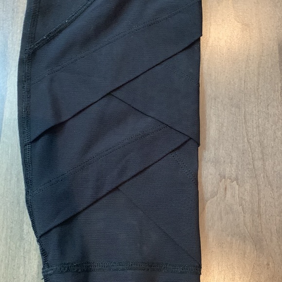 Black Ivivva Capris with Mesh Details - Picture 2 of 4